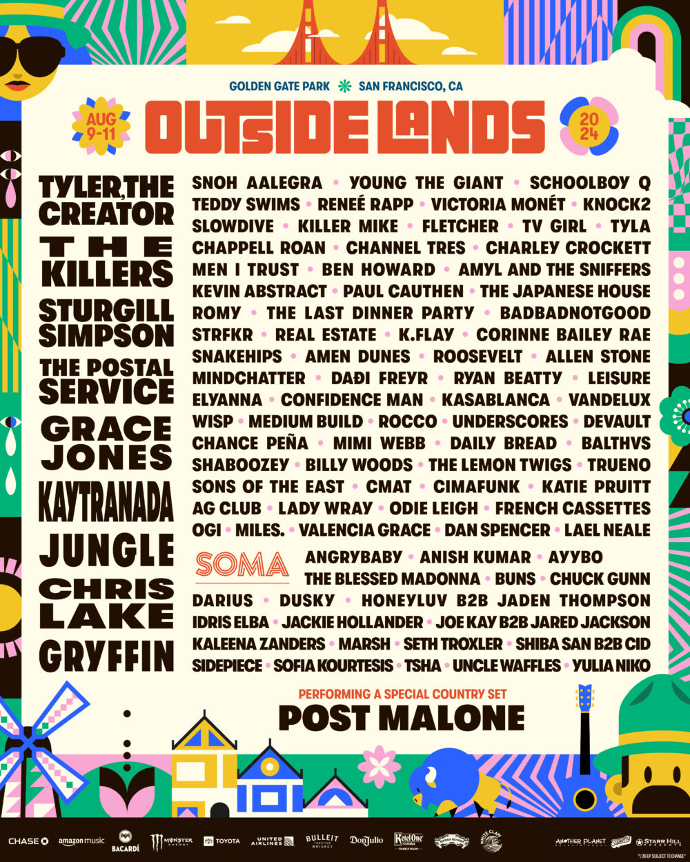 Outside Lands 2024 Lineup Announced