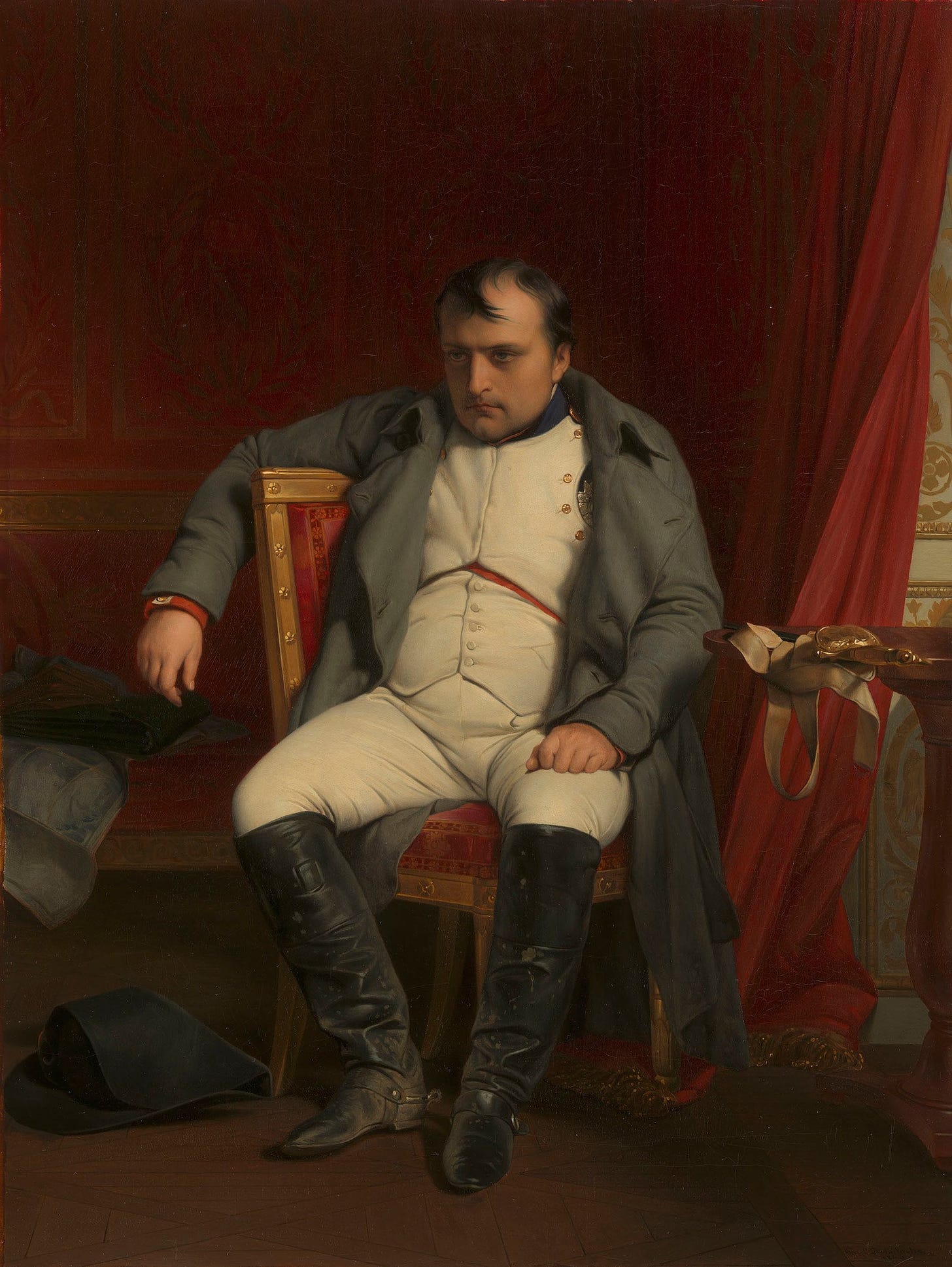 Napoleon at Fontainebleau, 31 March 1814 - Hippolyte Paul Delaroche