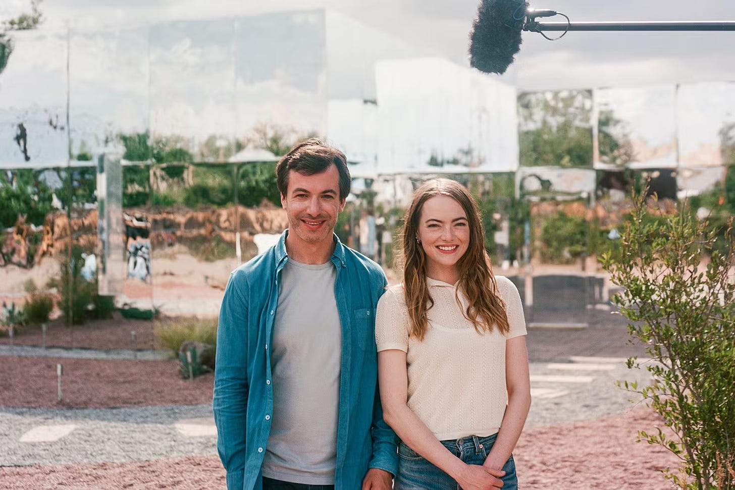 Nathan Fielder as Asher Siegel and Emma Stone as Whitney Siegel in The Curse