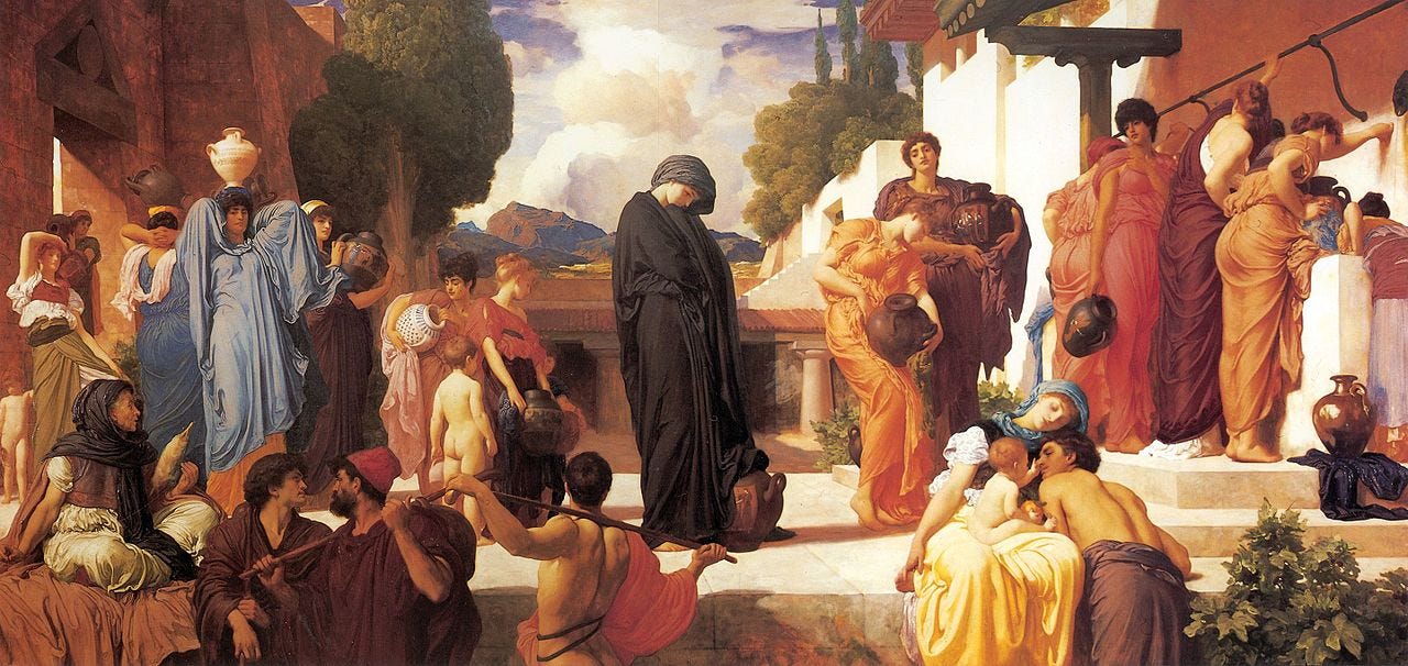 Captive Andromache, oil on canvas painting, 1886–1888, Manchester City Art Gallery