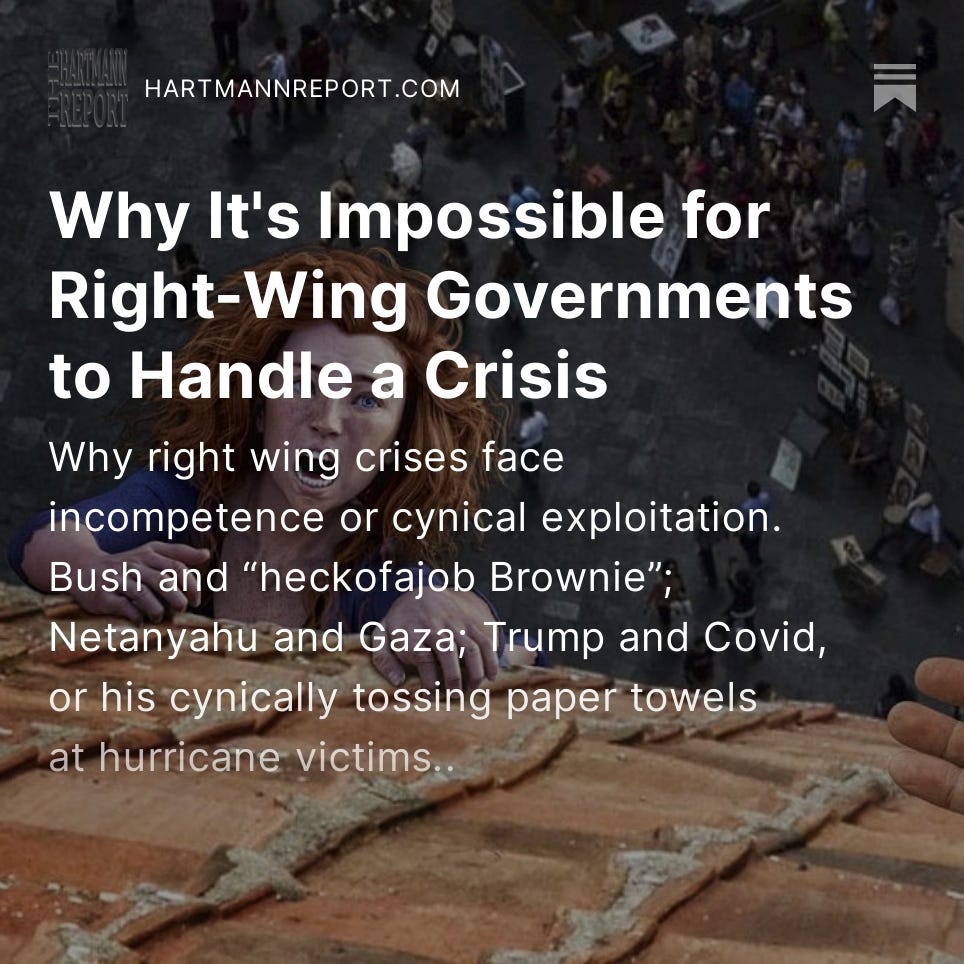 Why It's Impossible for Right-Wing Governments to Handle a Crisis