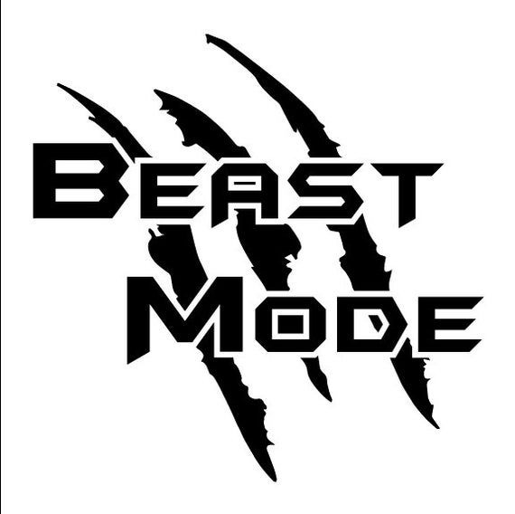 Beast Mode Decal - Sticker | Beast logo, Beast mode, Beast
