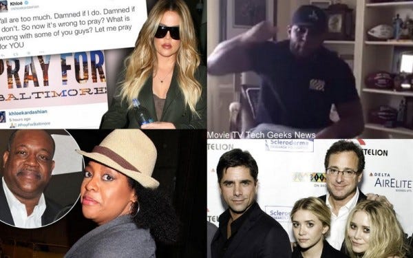 celebrity gossip khloe kardashian john stamos ray lews sherri shepherd 2015 images