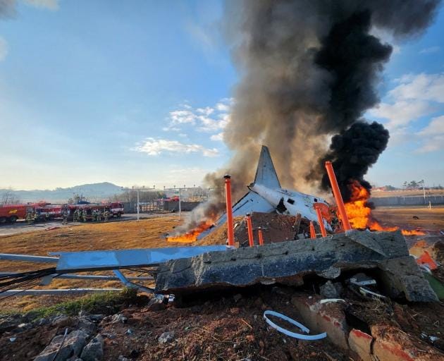 At least 124 killed in South Korean plane crash | Otago Daily Times Online  News