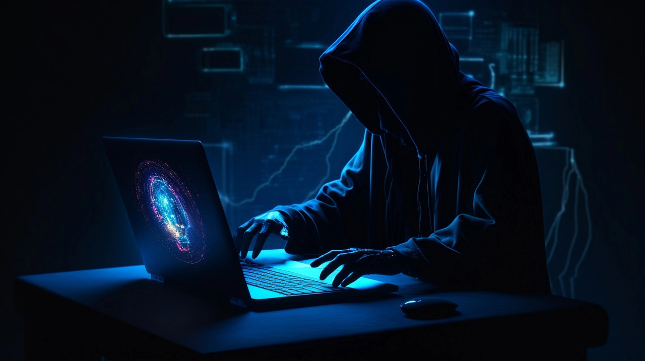 Free hacker internet cybersecurity illustration