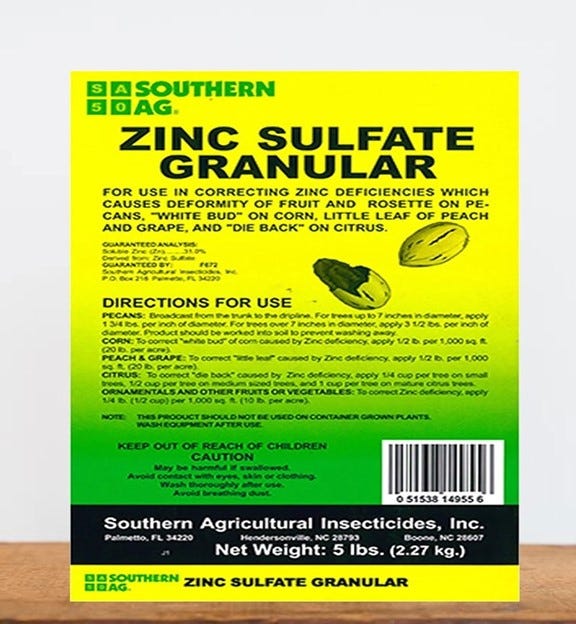 zinc sulfate granular 