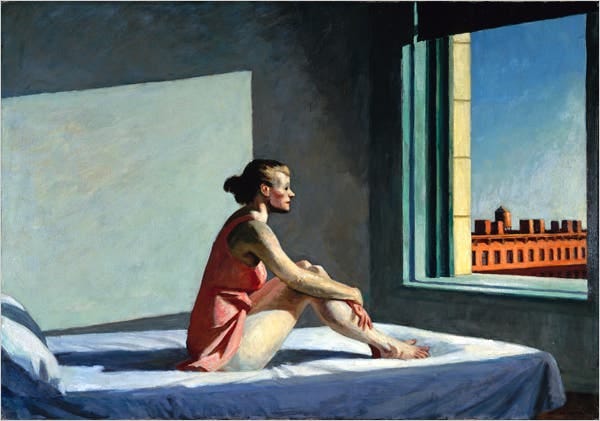 <strong>Edward Hopper</strong> A show of his work, including &#147;Morning Sun&#148; (1952), opens on Sunday at the Museum of Fine Arts, Boston.