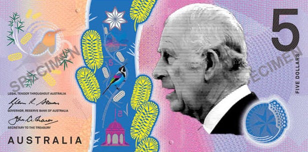 What the Australian $5 note should look like, but probably won't.