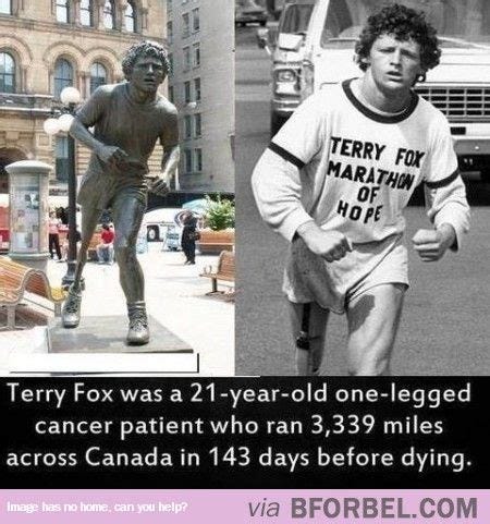 Good Guy, Terry Fox… | Unbelievable facts, Terry, Inspirational people
