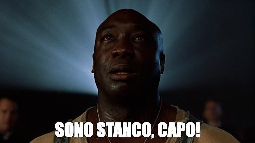 Meme: "SONO STANCO, CAPO!" - All Templates - Meme-arsenal.com