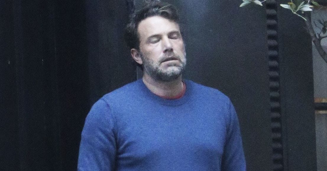 Ben Affleck Smoking Through the Pain of Existence