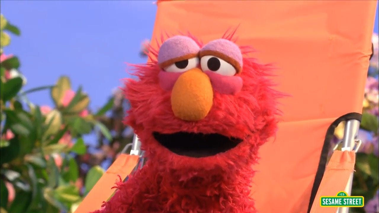 Ryan W. Mead on X: "I'm glad to see people are seriously concerned about  Elmo, but he is only 3 years old and kids that age require 10-13 hours of  sleep a