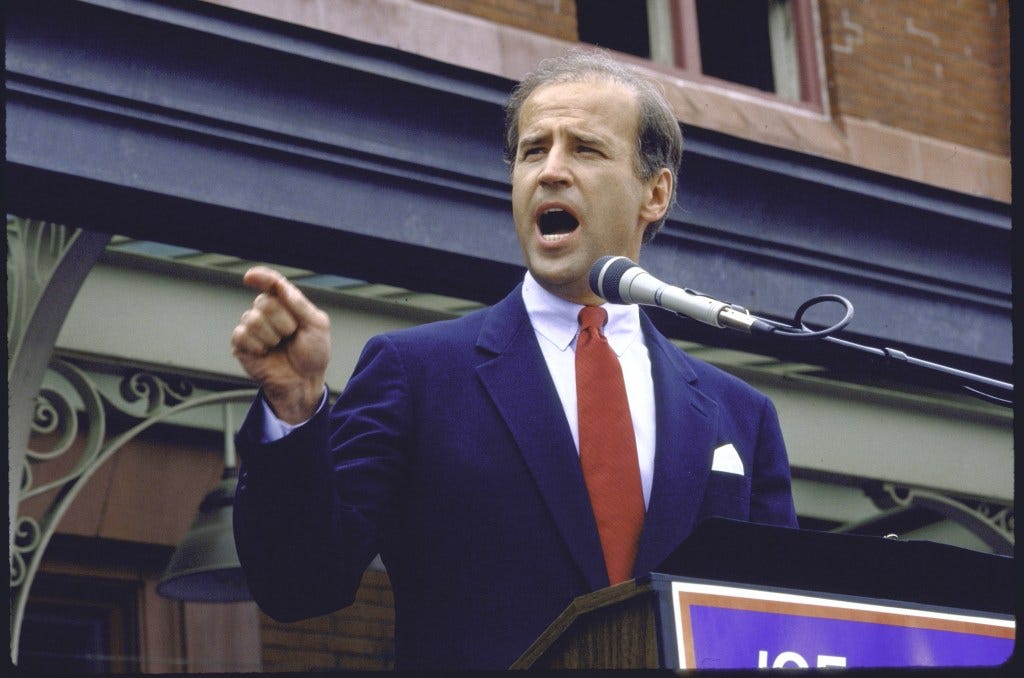 Sen. Joseph R. Biden Jr. announcing his candidacy for the Democratic presidential nomination. 