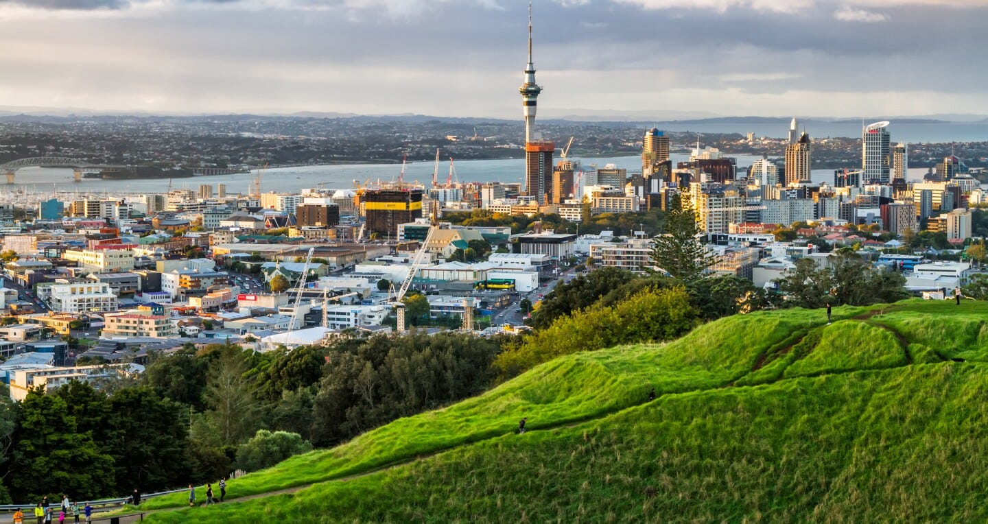 Auckland, New Zealand - the largest and most populous urban area in the country