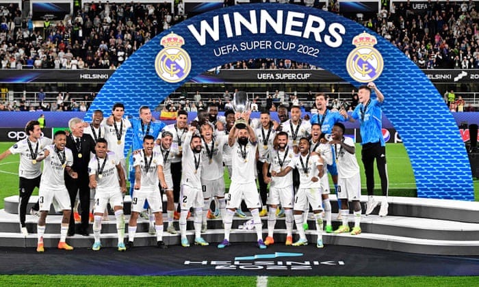 Real Madrid lift Super Cup after Alaba and Benzema sink Eintracht Frankfurt  | Uefa Super Cup | The Guardian