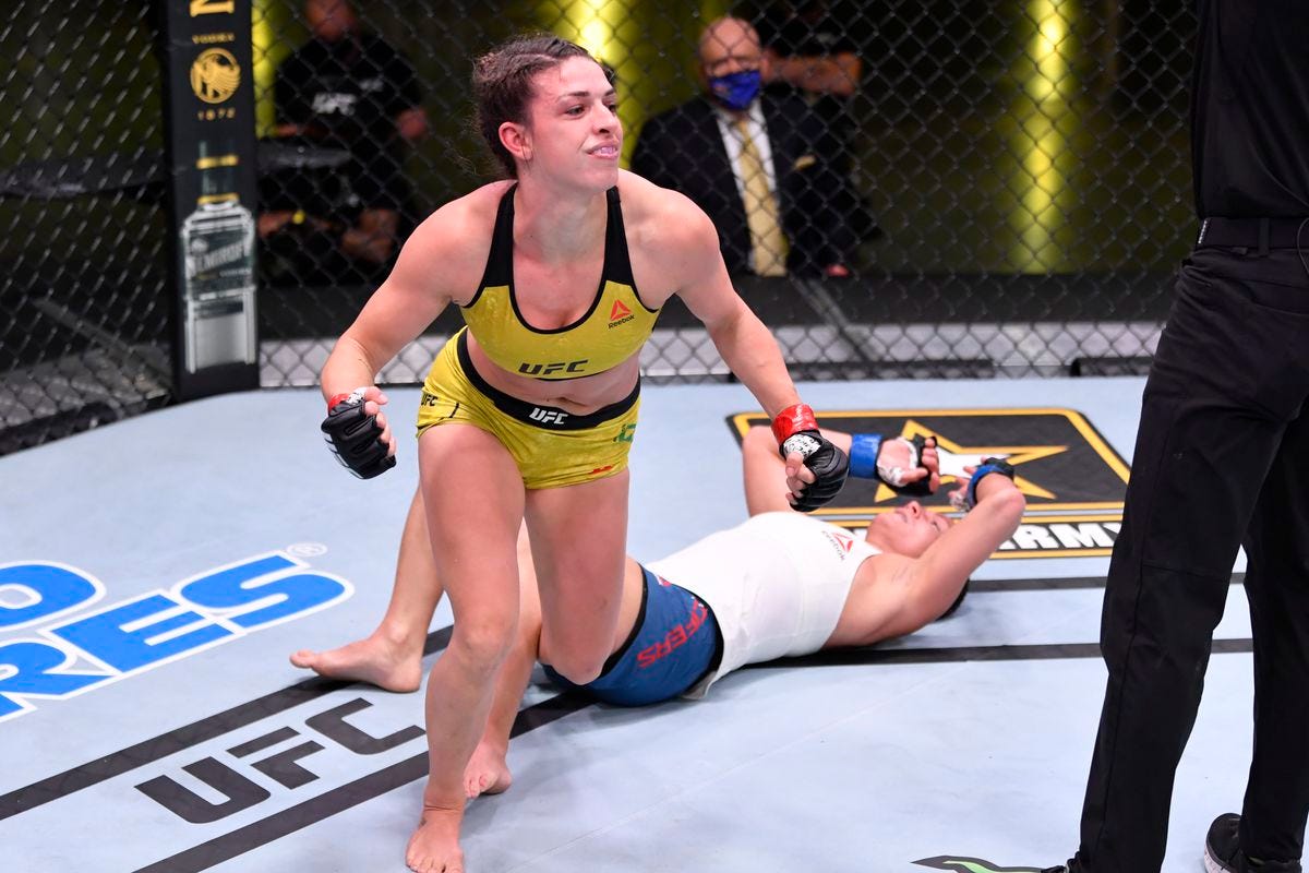 UFC on ESPN 9 video: Mackenzie Dern taps out Hannah Cifers with nasty knee  bar - MMA Fighting