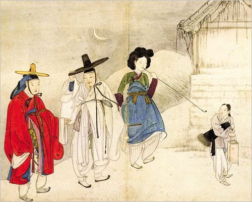 Traditional costumes of the Korean People, part 1, Men