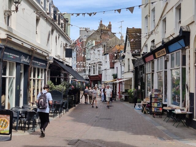 George Street in the Old Town of Hastings George Street in the Old Town of Hastings