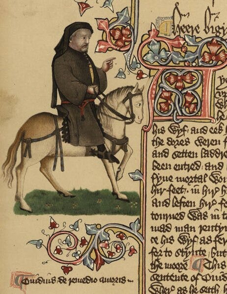 File:Page of The Ellesmere Chaucer 1.jpg