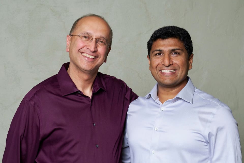 Portrait of Mayfield's Navin Chaddha and Vijay Reddy Portrait of Mayfield's Navin Chaddha and Vijay Reddy