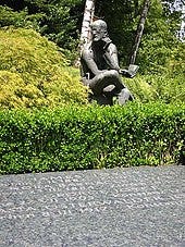 Grave of James Joyce in Zürich-Fluntern; sculpture by Milton Hebald