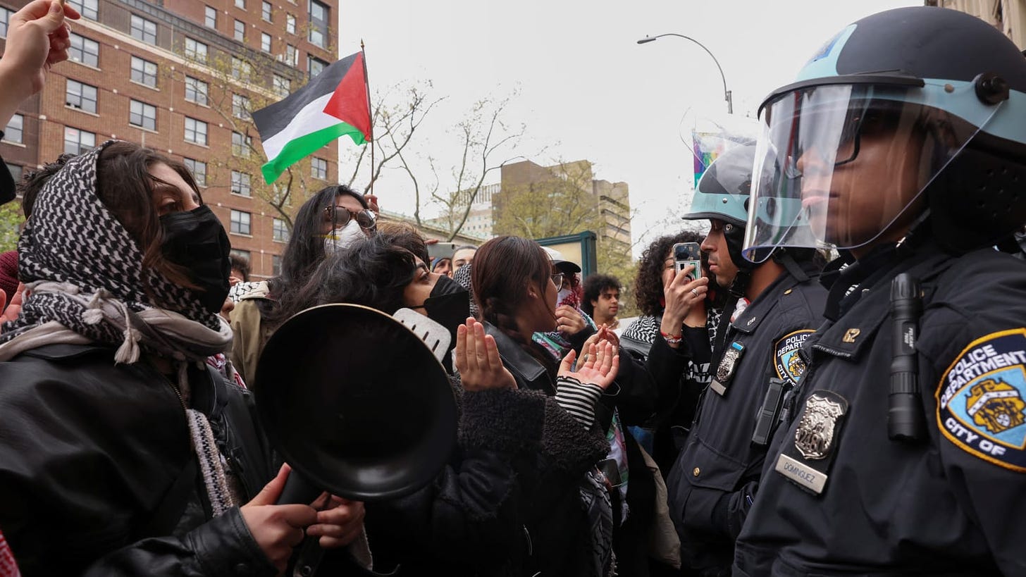 Columbia University President Minouche Shafik Directs NYPD to Remove  Students Protesting War