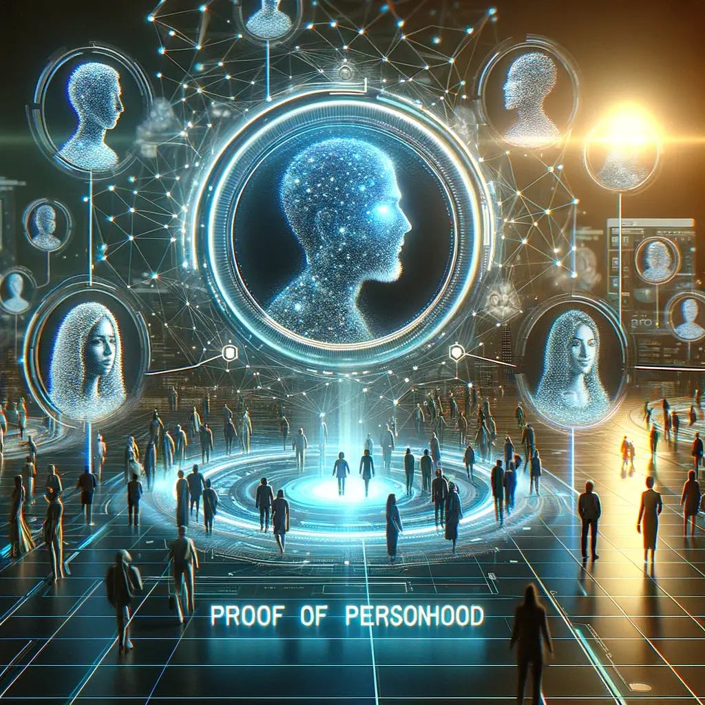 ai graphic depicting proof of personhood