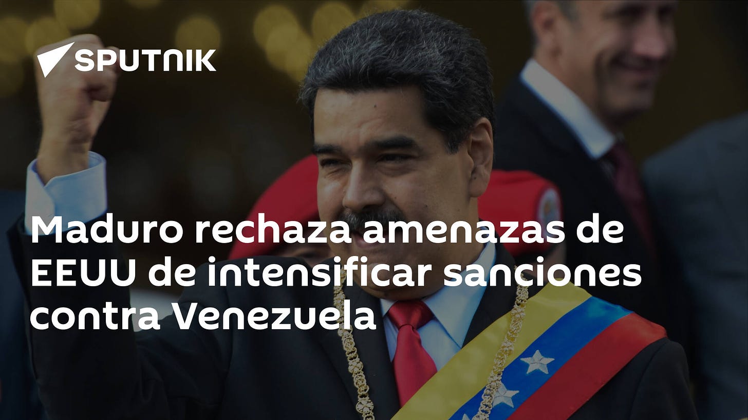 Maduro rechaza amenazas de EEUU de intensificar sanciones contra Venezuela  - 13.04.2023, Sputnik Mundo