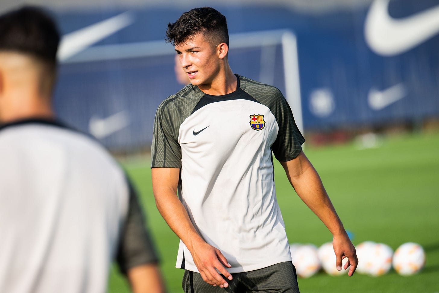 Rubén Cantero de pretemporada con el Barça Atlètic