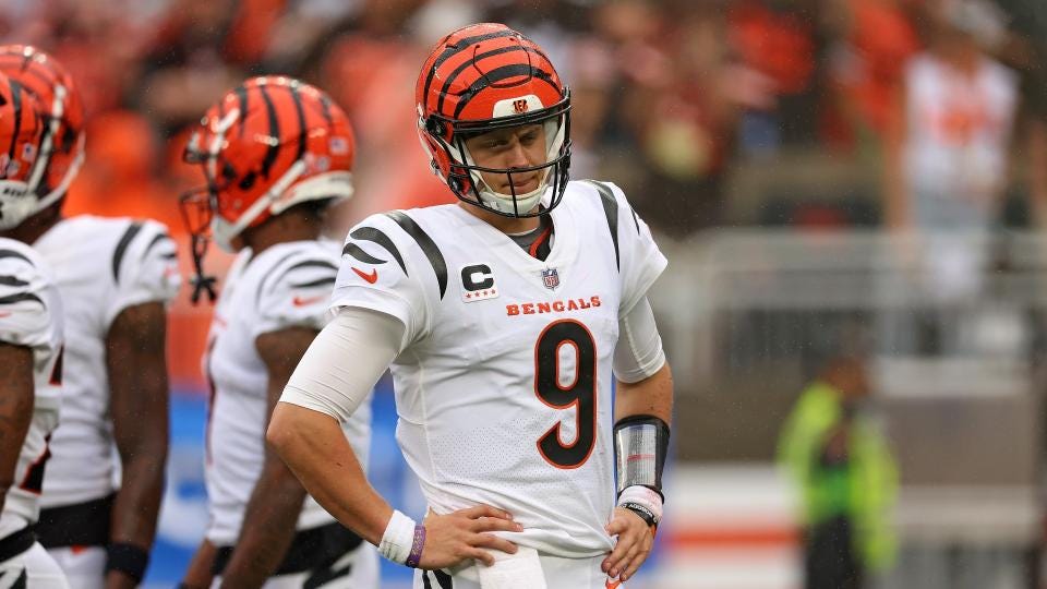 Joe Burrow stats today: Why Bengals QB was benched vs. Browns days after  signing record contract | Sporting News