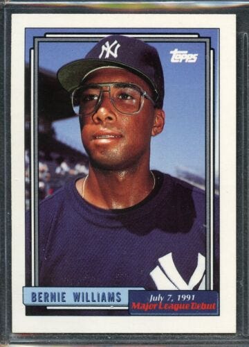 1991 Topps Major League Debut - #185 - Bernie Williams - New York Yankees |  eBay