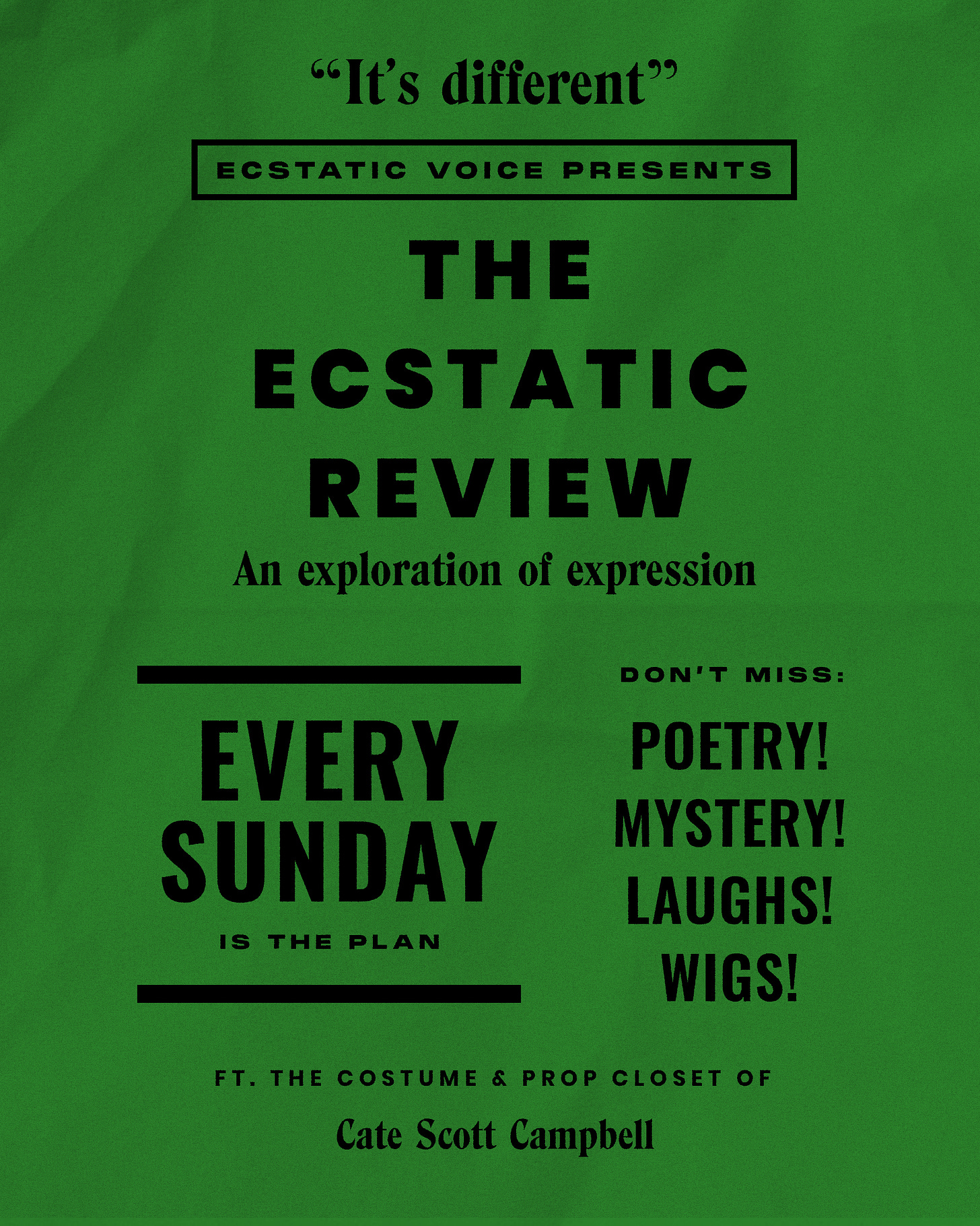 The Ecstatic Review Playbill 4