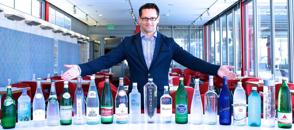 How America's Only Water Sommelier Is Changing the Way People Taste H20 -  Eater