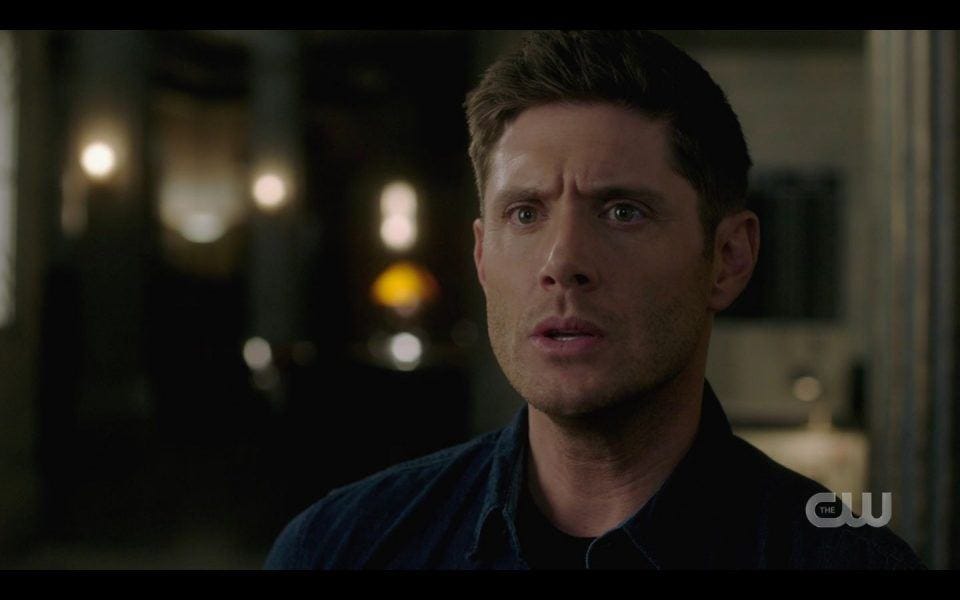 Dean Winchester reacts to AU Sam and Dean driving Baby Impala SPN