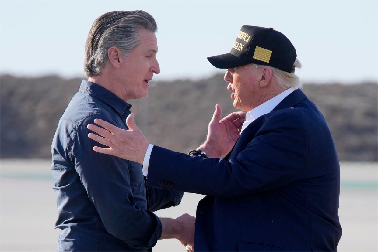 Newsom bows to 'hierarchy of needs' in detente with Trump