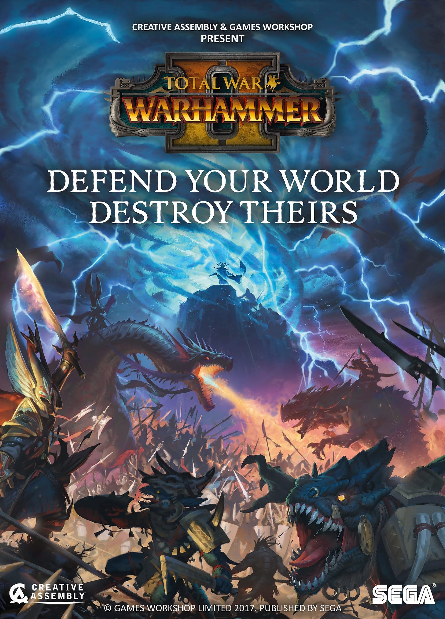 The WARHAMMER II Key Art Poster - Total War