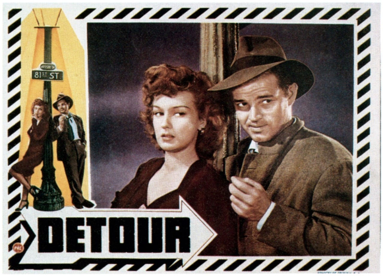 Detour Left From Left: 1945. Movie Poster Masterprint - Item #  VAREVCMMDDETOEC006H - Posterazzi