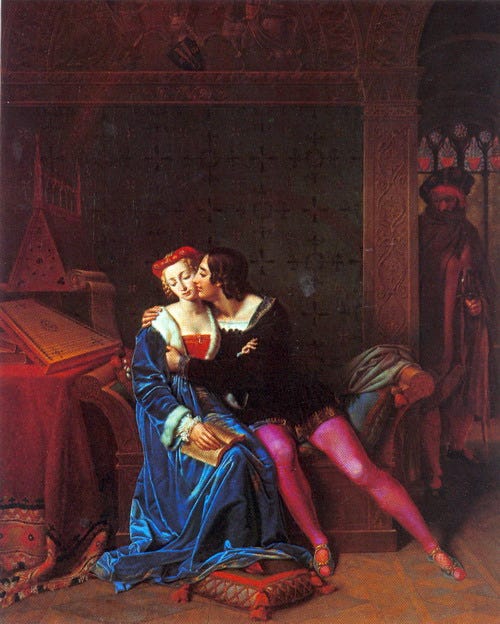 Marie-Philippe Coupin de la Couperie: The Tragic Love of Francesca da Rimini, 1812 (Napoleonmuseum, Arenenberg, Constance)