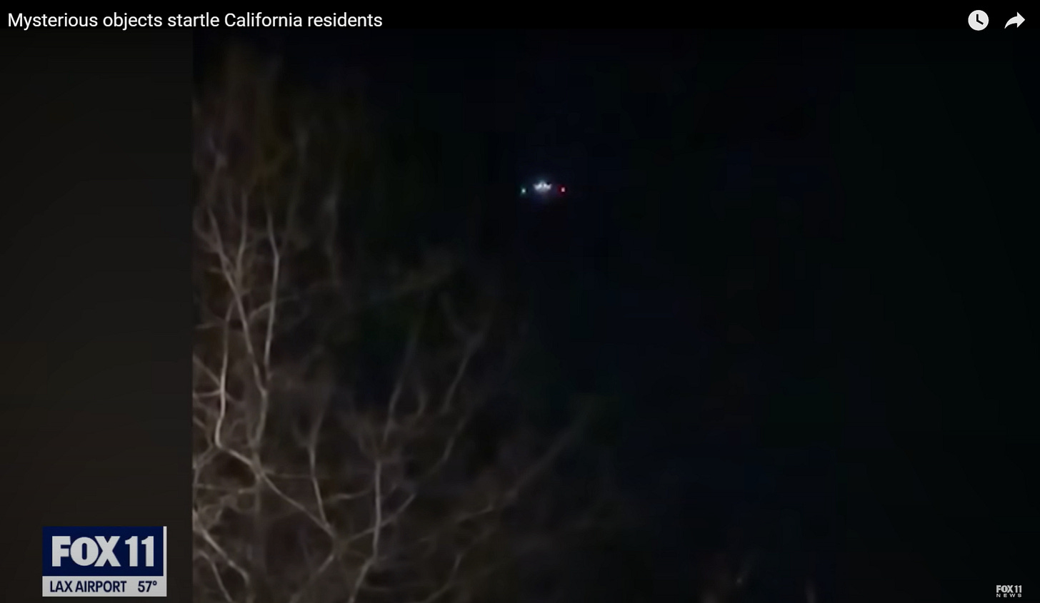 Drone sighting CA