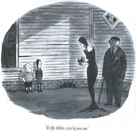 A Ghoul in a Maternity Room” – The False Legend of a Charles Addams Cartoon  | Nothing But Comics