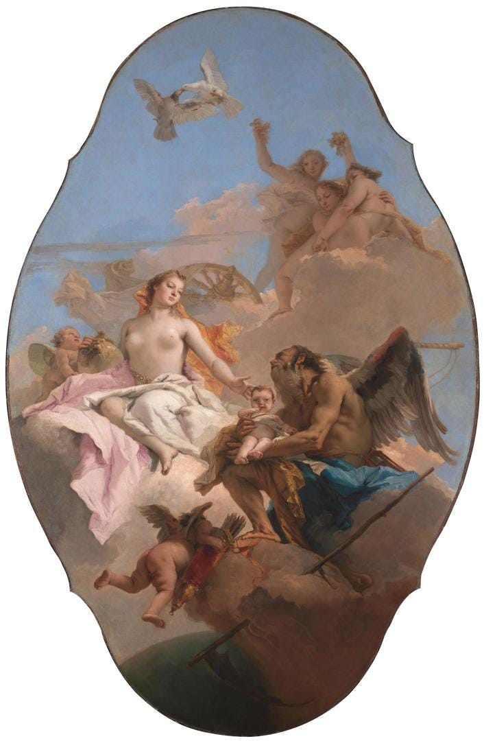 Giovanni Battista Tiepolo | An Allegory with Venus and Time | NG6387 |  National Gallery, London