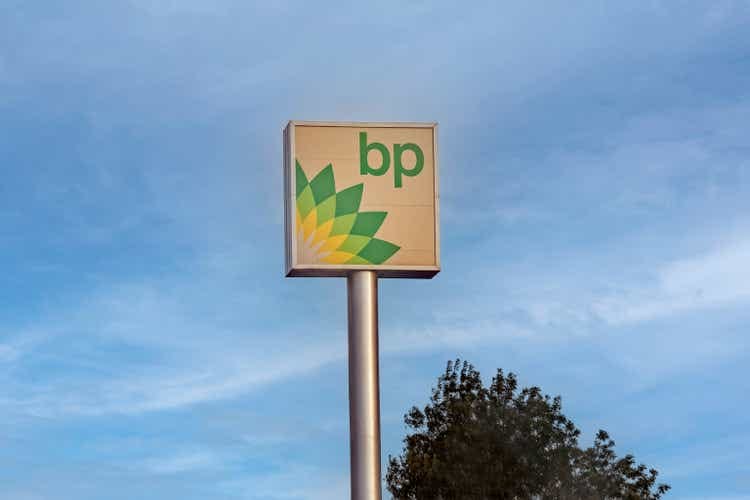 British Petroleum Signboard on Highway