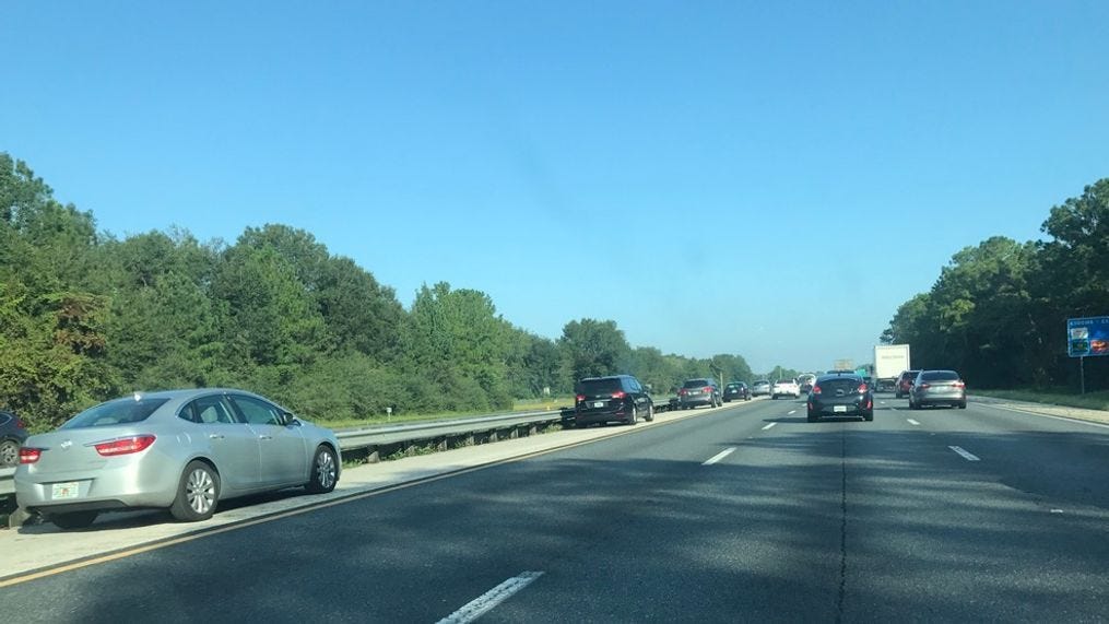 Motorists allowed to use left shoulder on parts of I-75 north, under  certain conditions | WGFL