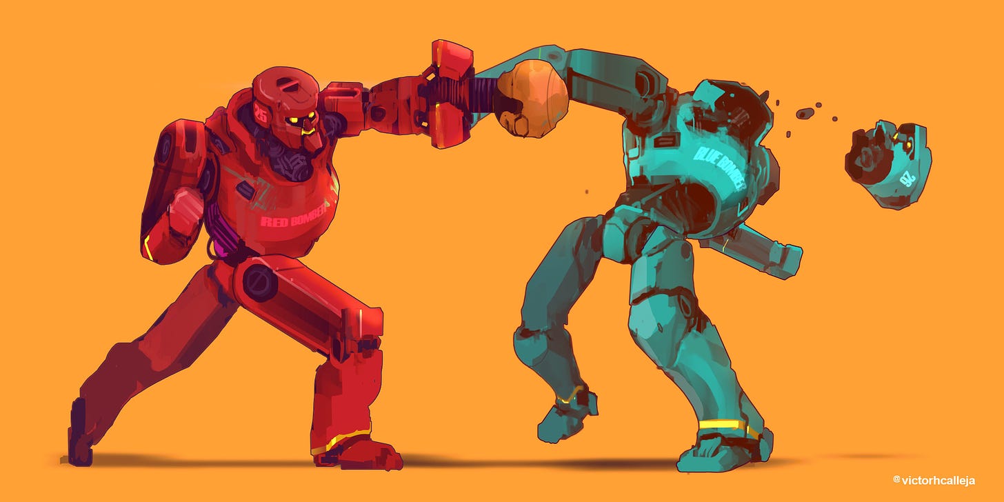 ArtStation - Rock 'Em Sock 'Em Robots! - March of Robots 2017