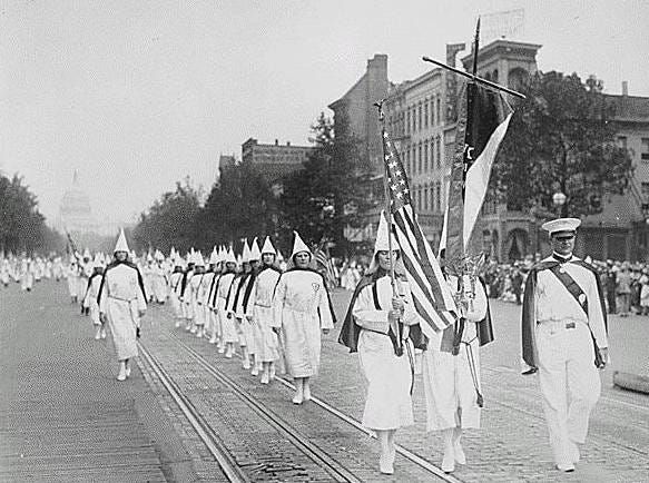 File:Ku Klux Klan members march down Pennsylvania Avenue in Washington, D.C. in 1928.jpg