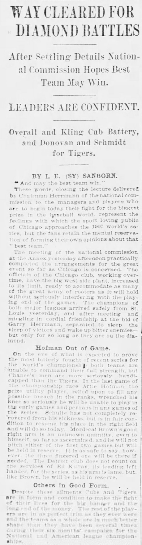 1907 Chicago Tribune