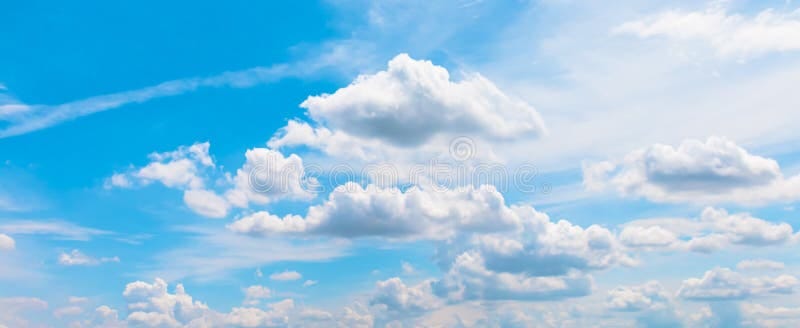 Horizontal Sky, Blue Sky and Cloud White for Background, Beautiful Horizon  Sky Landscape for Background Stock Image - Image of cloudscape, purity:  228735039
