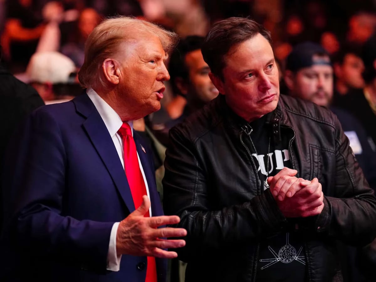 Presiden Donald Trump dan Elon Musk