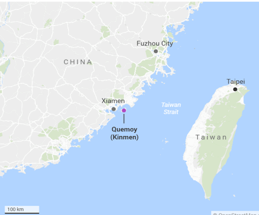Taiwan Strait map