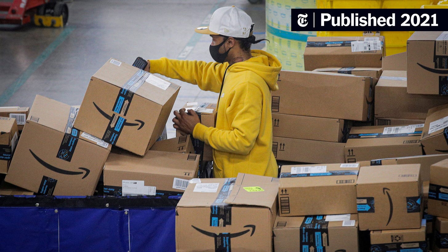 Amazon's profit soars 220 percent as pandemic drives shopping online. - The  New York Times